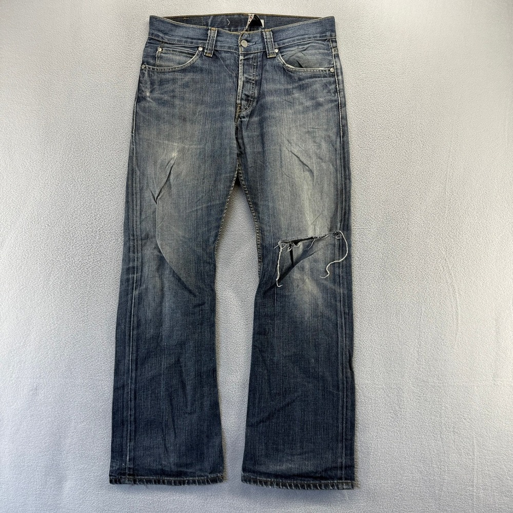 Vintage Levis Jeans Mens 32x32 Blue 512 Bootcut Denim Whisker y2k Dark Wash